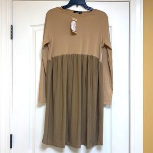 BOOHOO - ribbed maternity dress